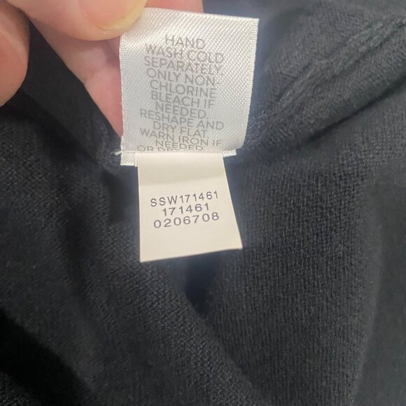 J.Jill Black Cotton Blend Top XL Pullover Sweater Preppy - Picture 13 of 14